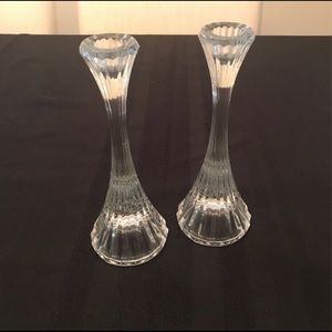 Mikasa Crystal Candle Sticks